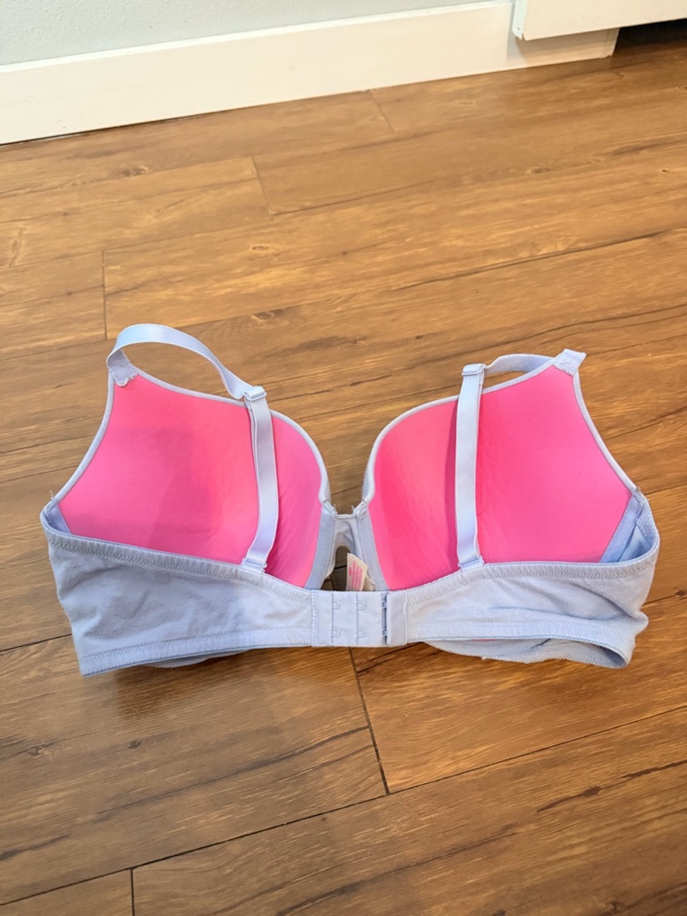 Victoria's Secret PINK Wear Everywhere Push Up Bra Size 38DD Light Blue - Picture 5 of 7